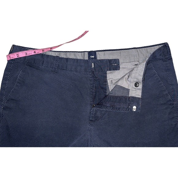 GAP Men's Flat Front Blue Shorts-Size 38 Pockets Polo Golf Casual Above Knee - Picture 9 of 10